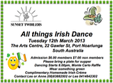 Sunset Twirlers All Things Irish Dance Ad 2013